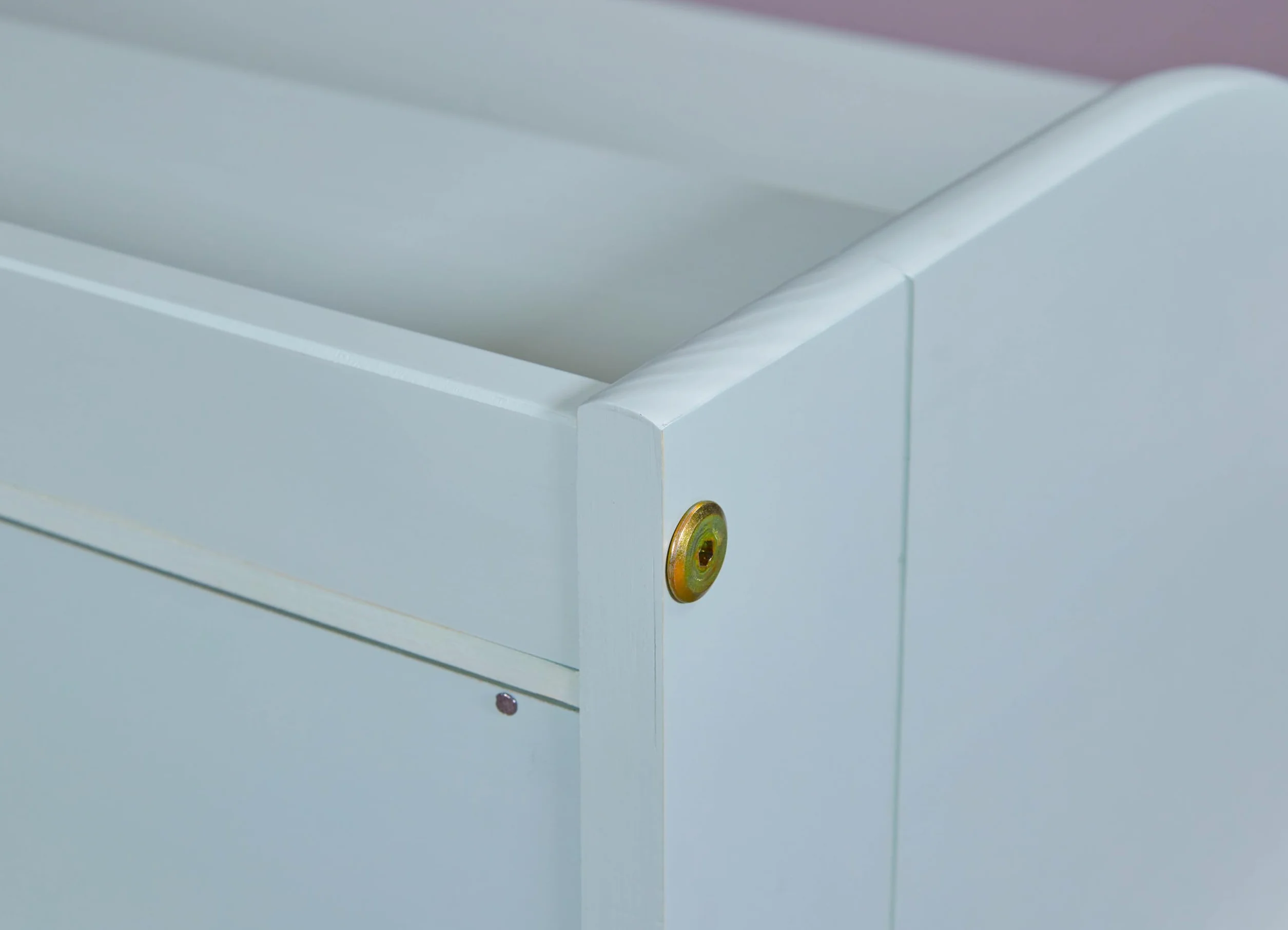 Inter Link - Biurko z litego drewna sosnowego – stolik pod komputer – miejsce pracy – stolik biurowy – wytrzymałe, stabilne i ponadczasowe – z otworem na kabel – szer. 110 cm x gł. 69 cm x wys.: 91 cm