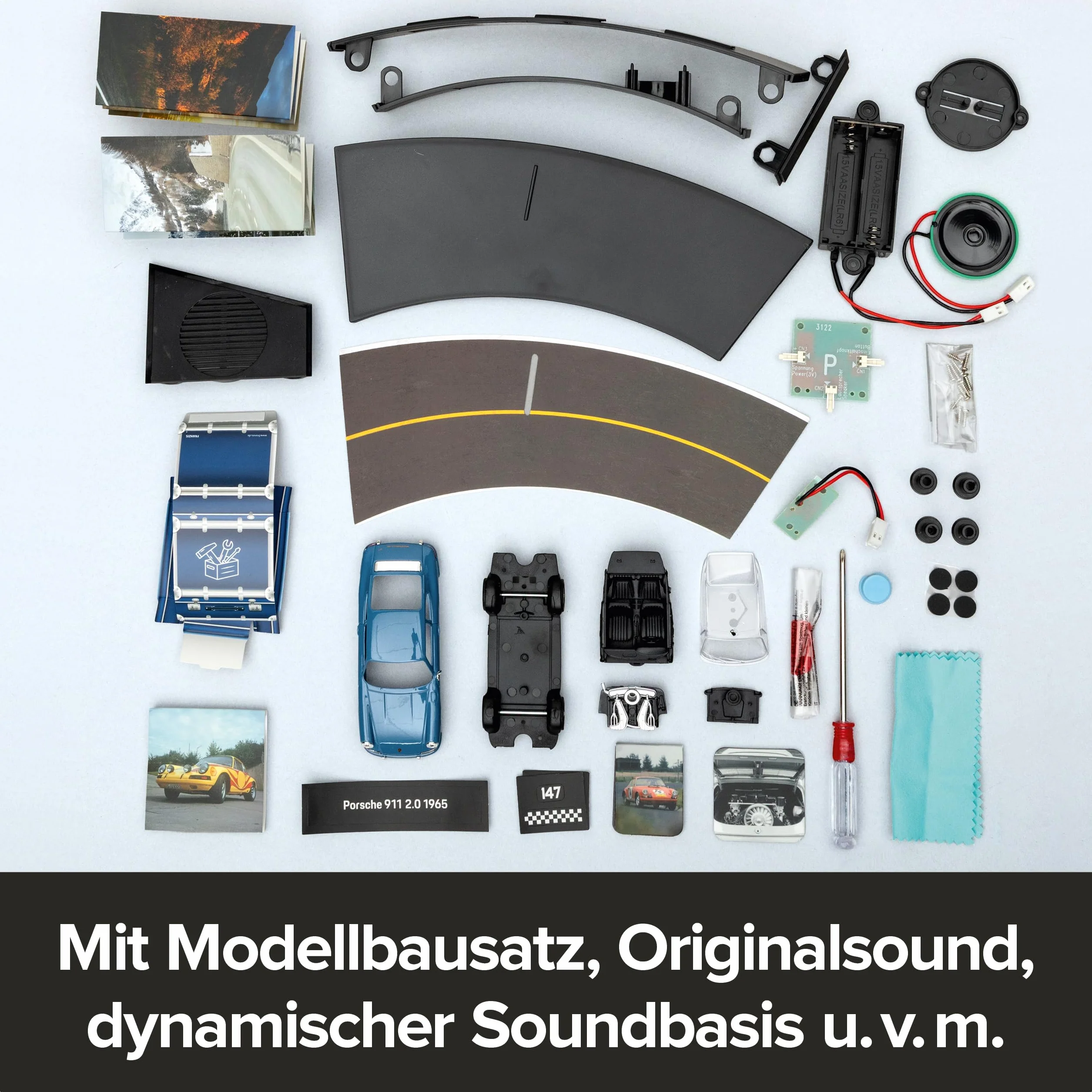 FRANZIS 67664 - Porsche 911 Adventskalender Emailleblau