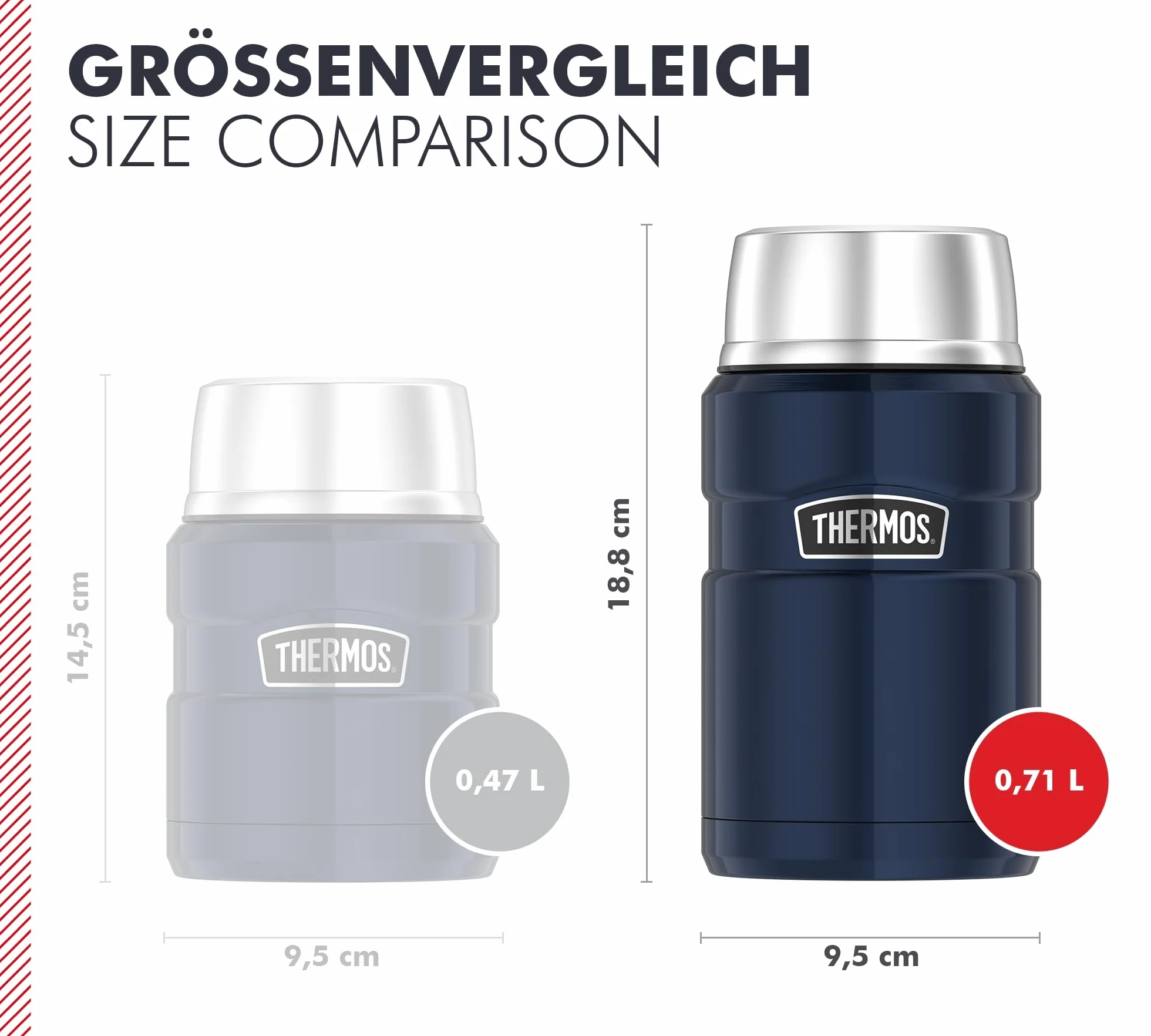THERMOS Pojemnik termiczny do jedzenia 710 ml stal nierdzewna szczelny