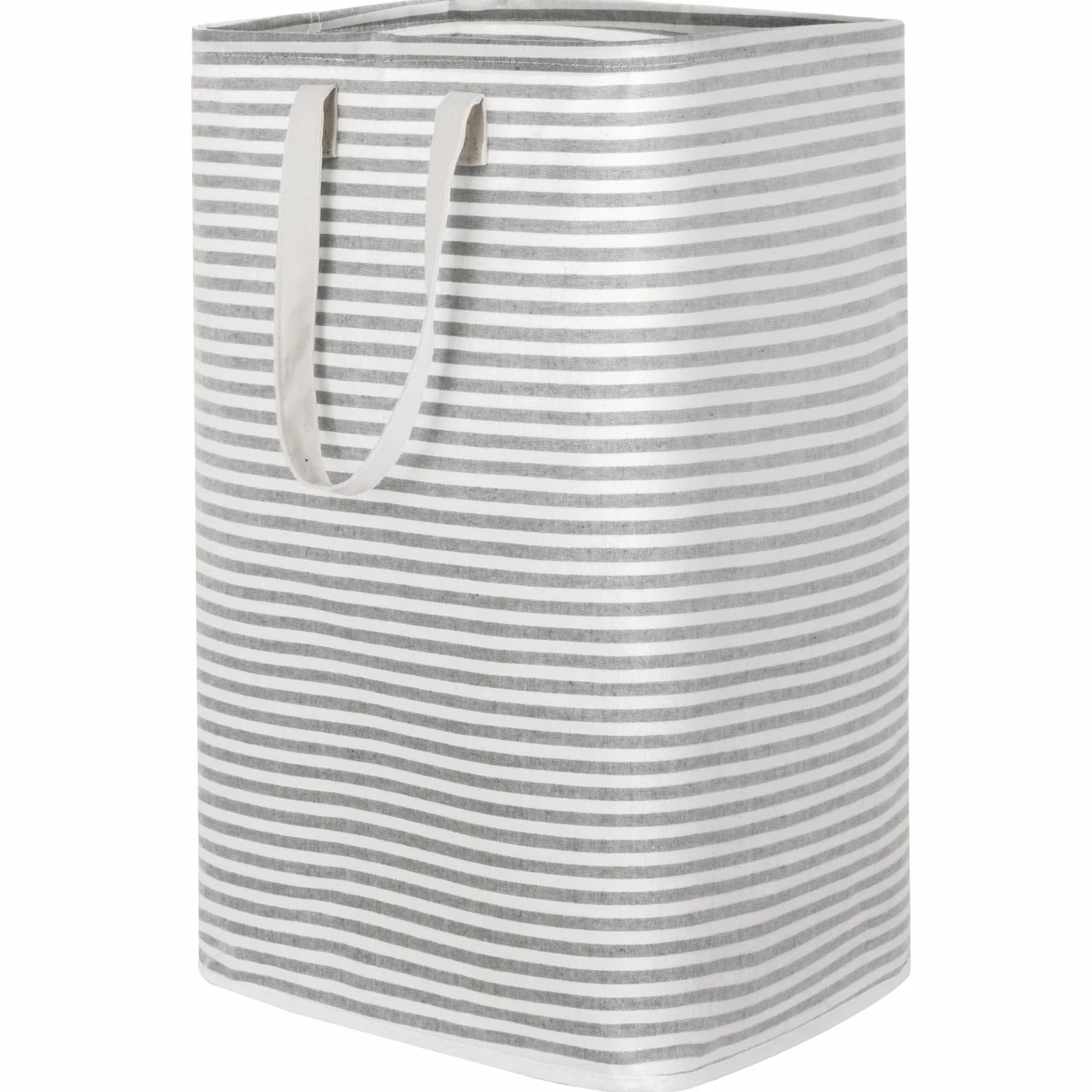 Lifewit Kosz na Pranie z Uchwytem, Duży Składany Wodoodporny Kosze Brudna Ubrania, Laundry Basket do Odzież, Sypialnia, Szary, 80L