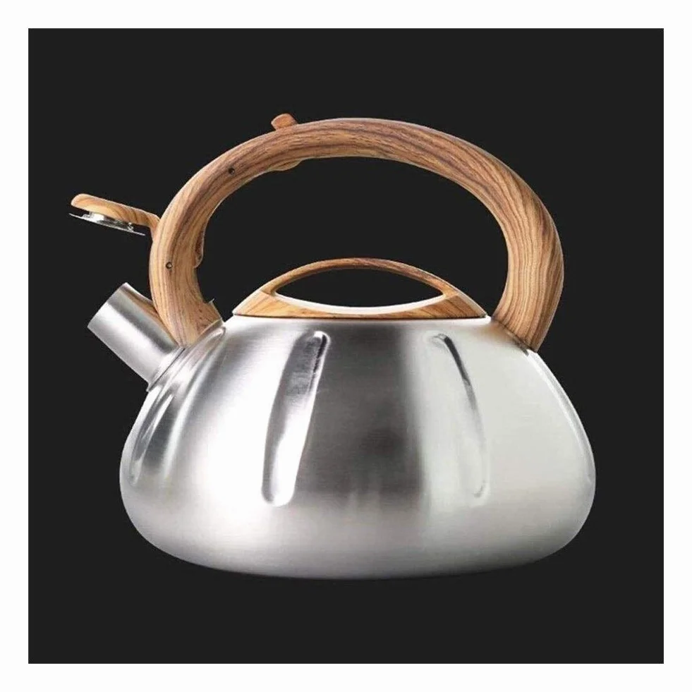 Czajnik do herbaty z gwizdkiem Czajnik do herbaty Płyta kuchenna Czajniczek z gwizdkiem ze stali nierdzewnej 304 z zabezpieczeniem przed oparzeniami Ergonomiczny uchwyt do kuchenki indukcyjnej