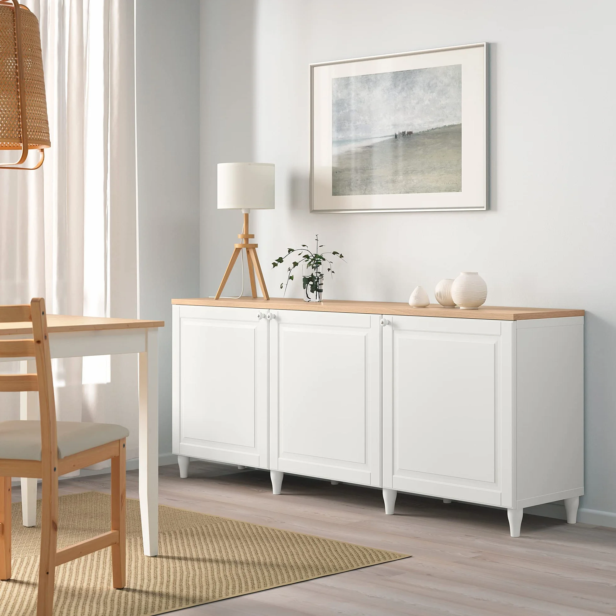 Ikea BESTå panel górny, 180 x 42 cm, fornir dębowy