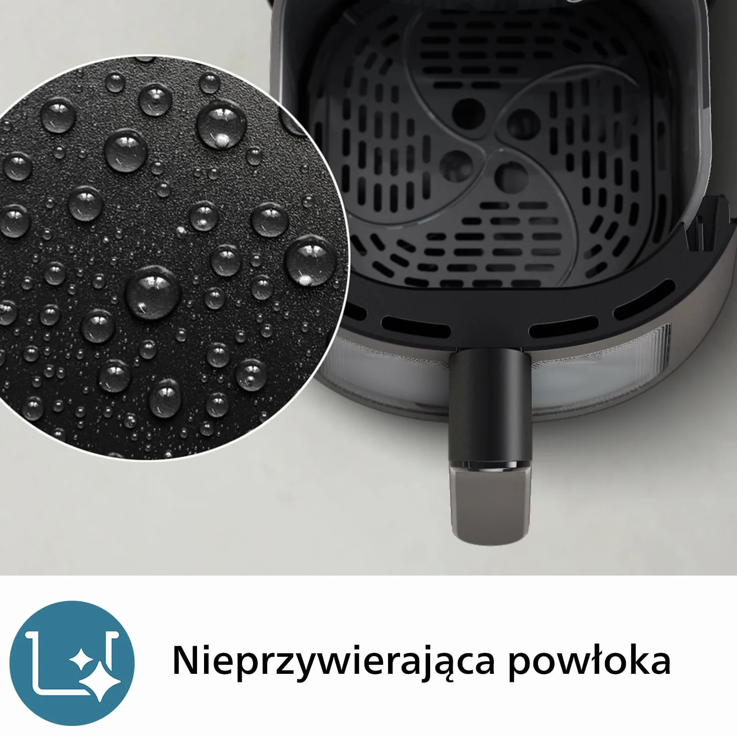 Philips Ovi z serii 2000 – Klasyczny Airfryer 6,2L z okienkiem, Technologia RapidAir, 13 Sposobów gotowania, 90% mniej tłuszczu, łatwe czyszczenie, Ekran Dotykowy, Oszczędność energii (NA230/00)