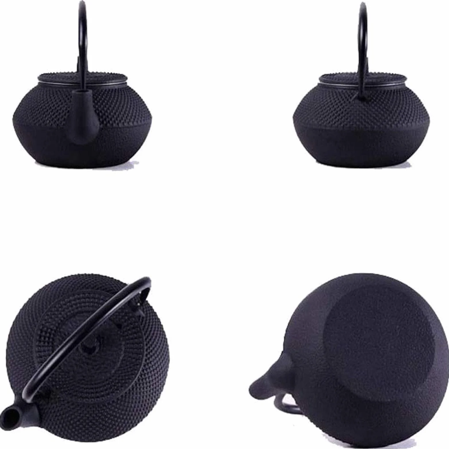 Najlepszy Japoński żelazny Czajniczek Z Infuser Do Luźnej Herbaty Liściowej I Teabagów, Tettubin Tea Czajnik Płyta Safe 0.3l(Color:Czarny)