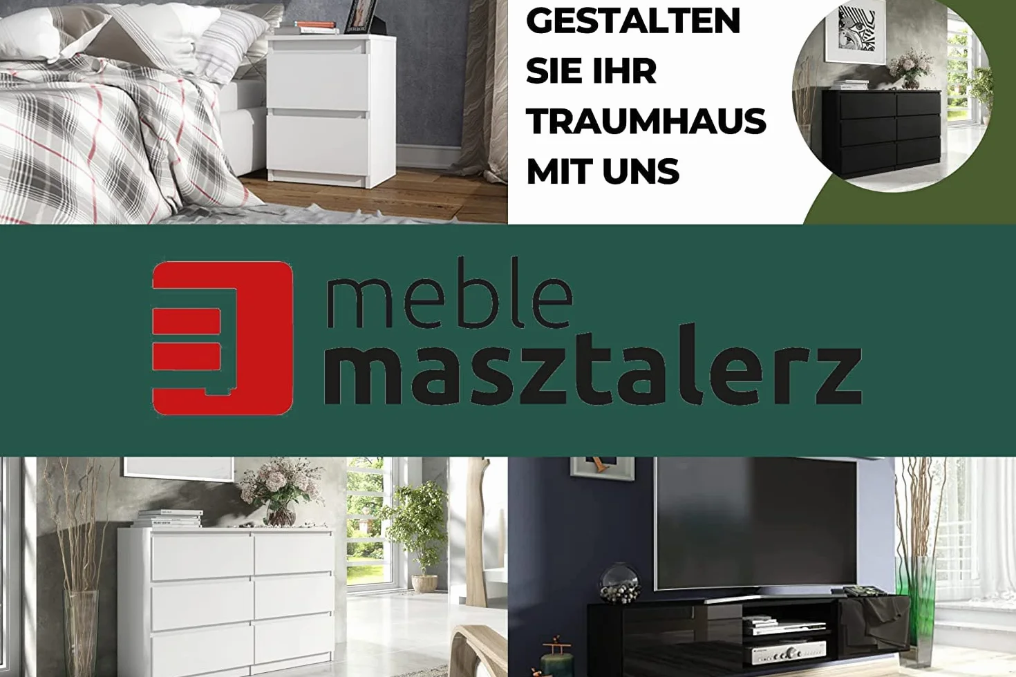 meble masztalerz Szafka RTV 130 cm - z niebieskimi LED - Czarna Fronty Wysoki Połysk - 2 x Drzwi - Szafka pod Telewizor - Wolnostojąca - Stolik do Salonu - 130x48,5x35 cm