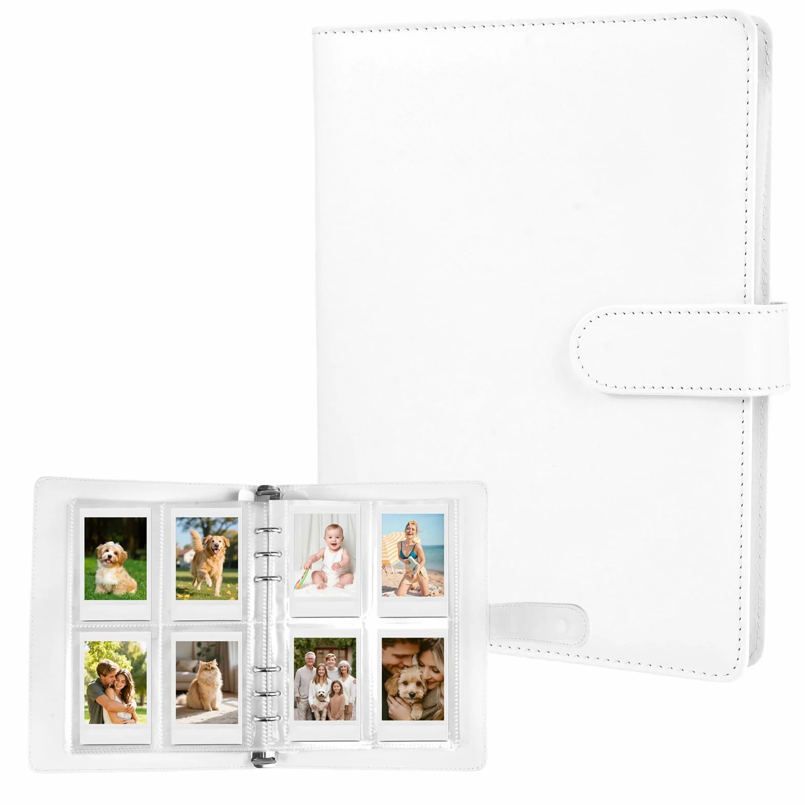 Album na zdjęcia Kompatybilny z Instax, album z 240 kieszonkami dla Fujifilm Instax, album z 240 kieszonkami dla Fujifilm dla serii Polaroid Hi-Print dla Mini 12, 11, 9, 8, 25, 70, 90, 40, 99 Se 7