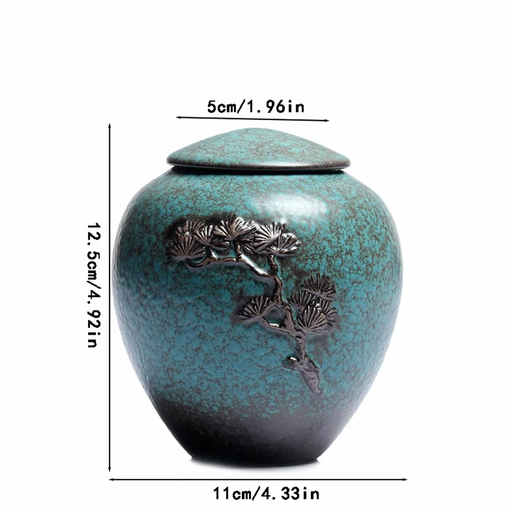 Ceramiczny pojemnik na herbatę puszki na herbatę, dekoracje rzemieślnicze, czarna herbata, ceramiczne, zamknięte puszki do przechowywania, pojemnik na herbatę