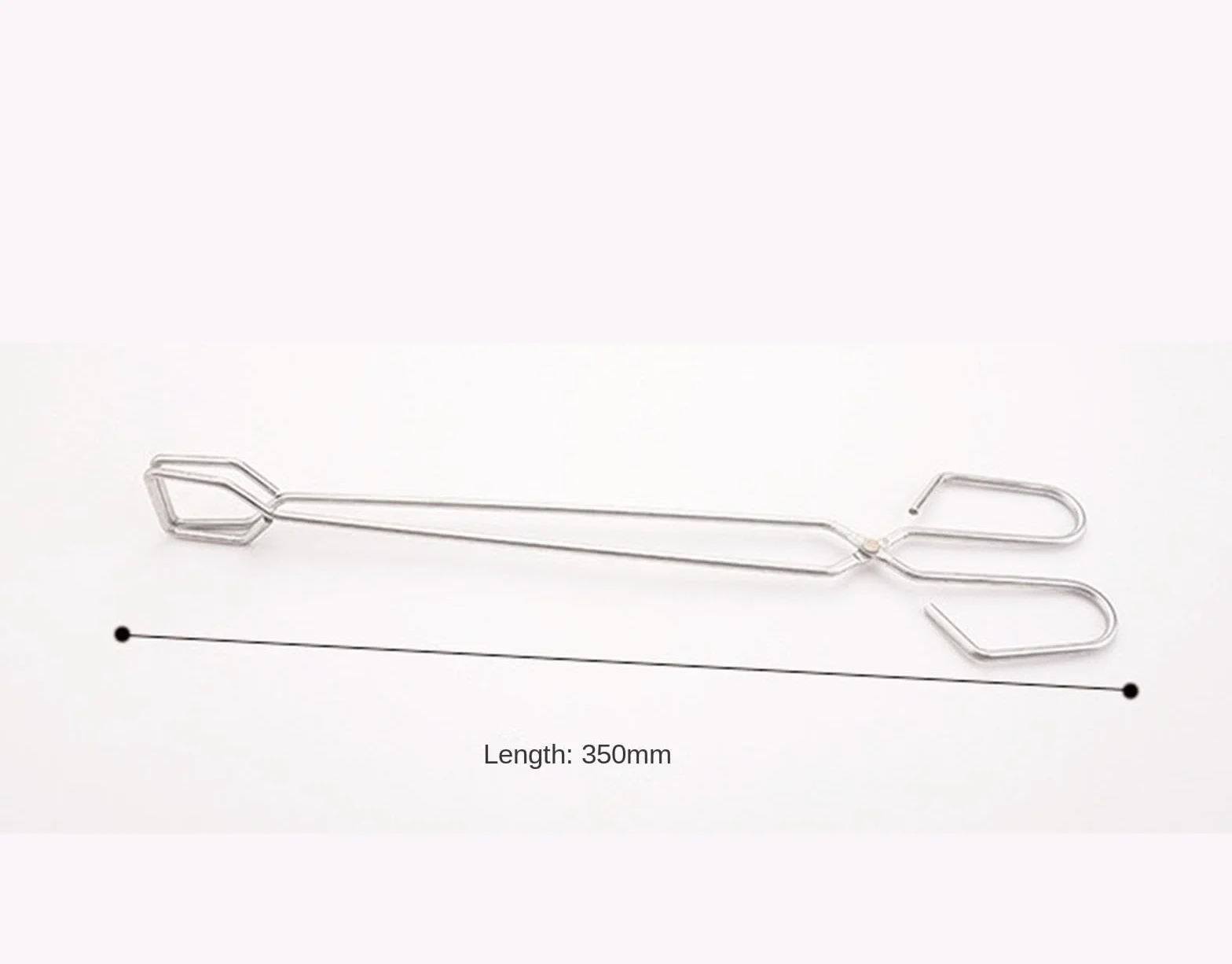 Szczypce do grillowania, Szczypce do grilla ze stali nierdzewnej, srebrne, 25-35 cm(35cm)