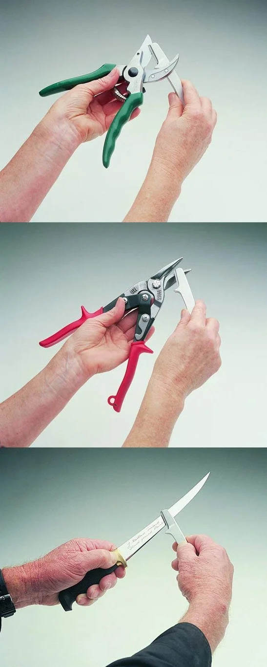 iSTOR Professional Swiss Sharpener – ostrzałka dla rzemieślników, gospodarstwa domowego i ogrodu, dużych noży kuchennych, noży do kopyt, sekatorów lub nożyczek ogrodowych