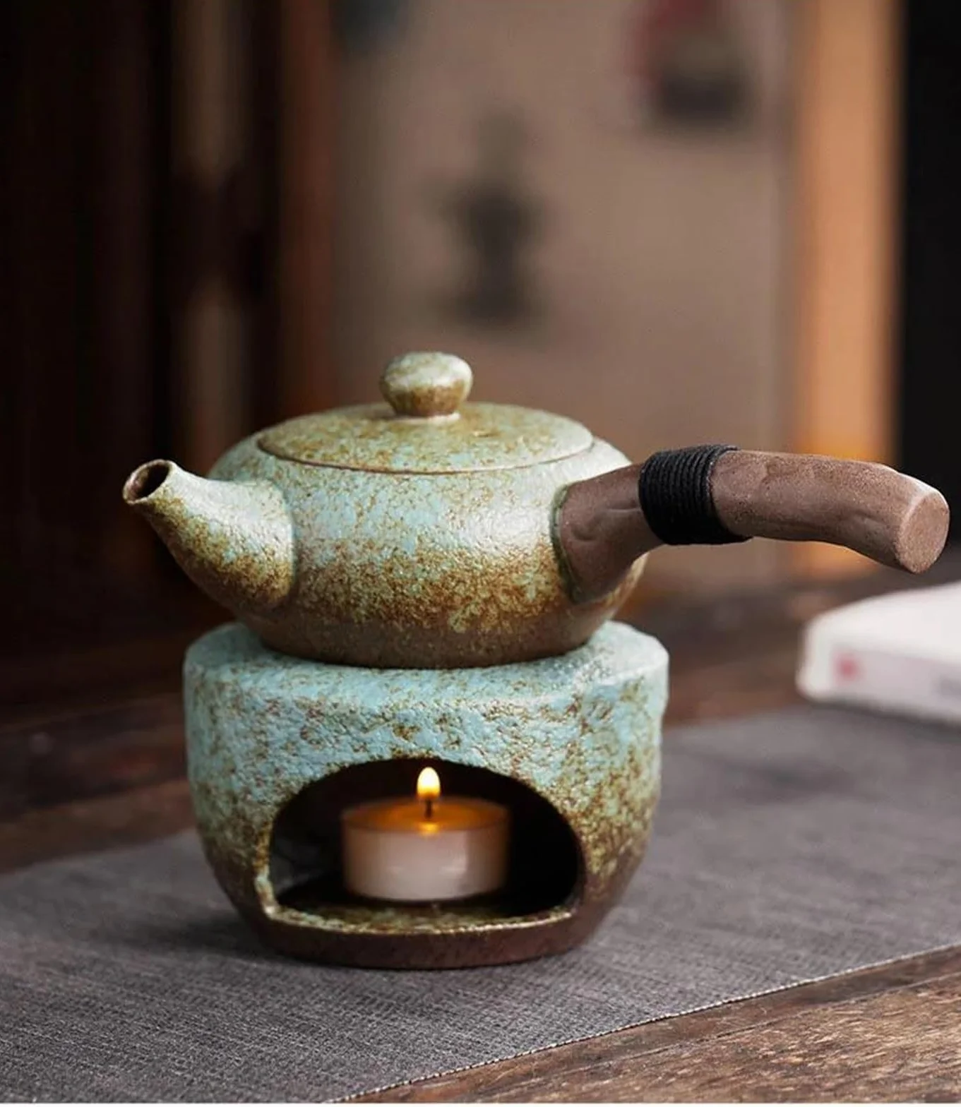 Czajniki do herbaty, chiński zestaw do herbaty Kung Fu, ceramiczny dzbanek do parzenia herbaty, pojedynczy dzbanek, 240 ml, gruba ceramika, dzbanek z bocznym uchwytem, czajniki i serwery do kawy, po