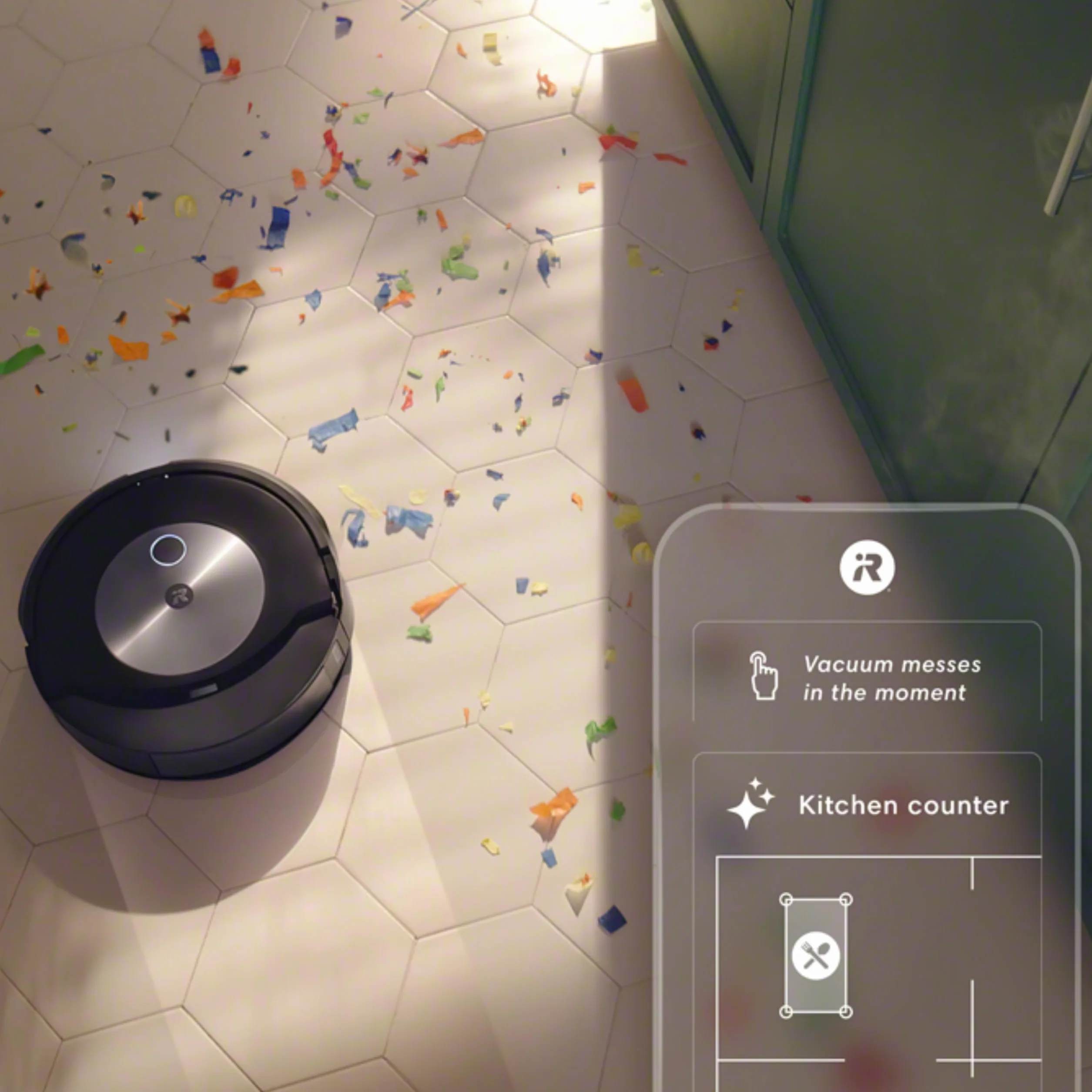 Irobot Roomba Combo J7+ Robot odkurzający z łącznością Wi-Fi z funkcją automatycznego usuwania brudu i zasysaniem podnoszącym oraz 2 gumowymi szczotkami głównymi do wszystkich powierzchni