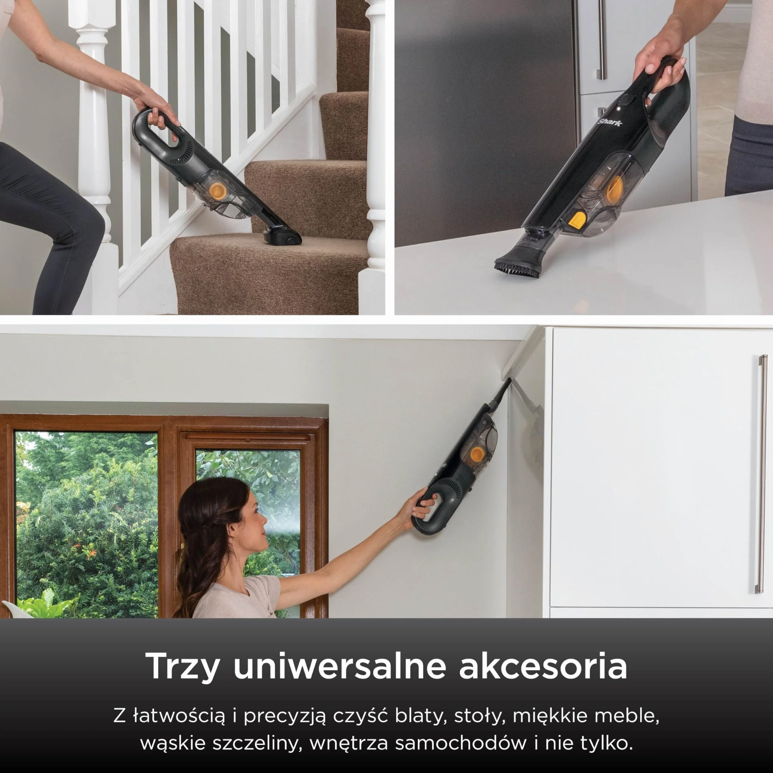 Shark HandVac bezprzewodowy odkurzacz ręczny [CH950EUT], model dla właścicieli zwierząt domowych, bezprzewodowy odkurzacz, czarny