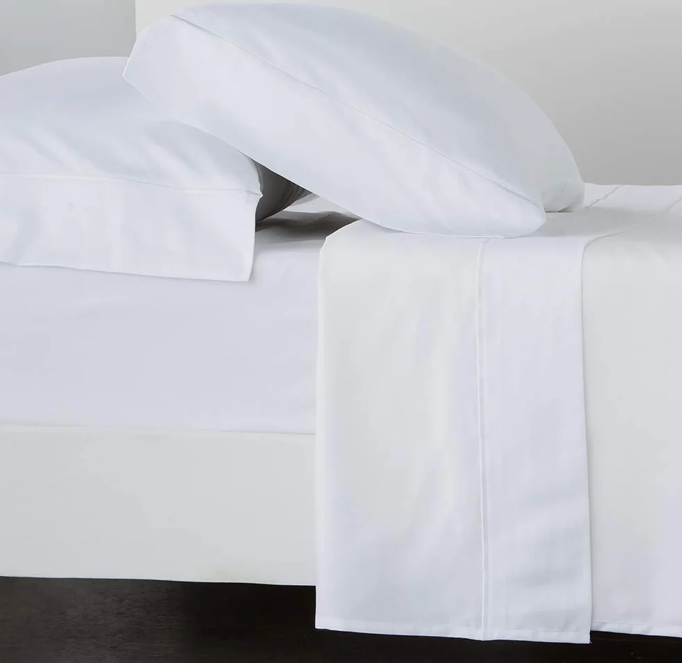 COTTON ARTean Zestaw pościeli satynowej, egipska bawełna, liczba nici 300, biała, 180 x 190/200, 100% egipska bawełna, biały