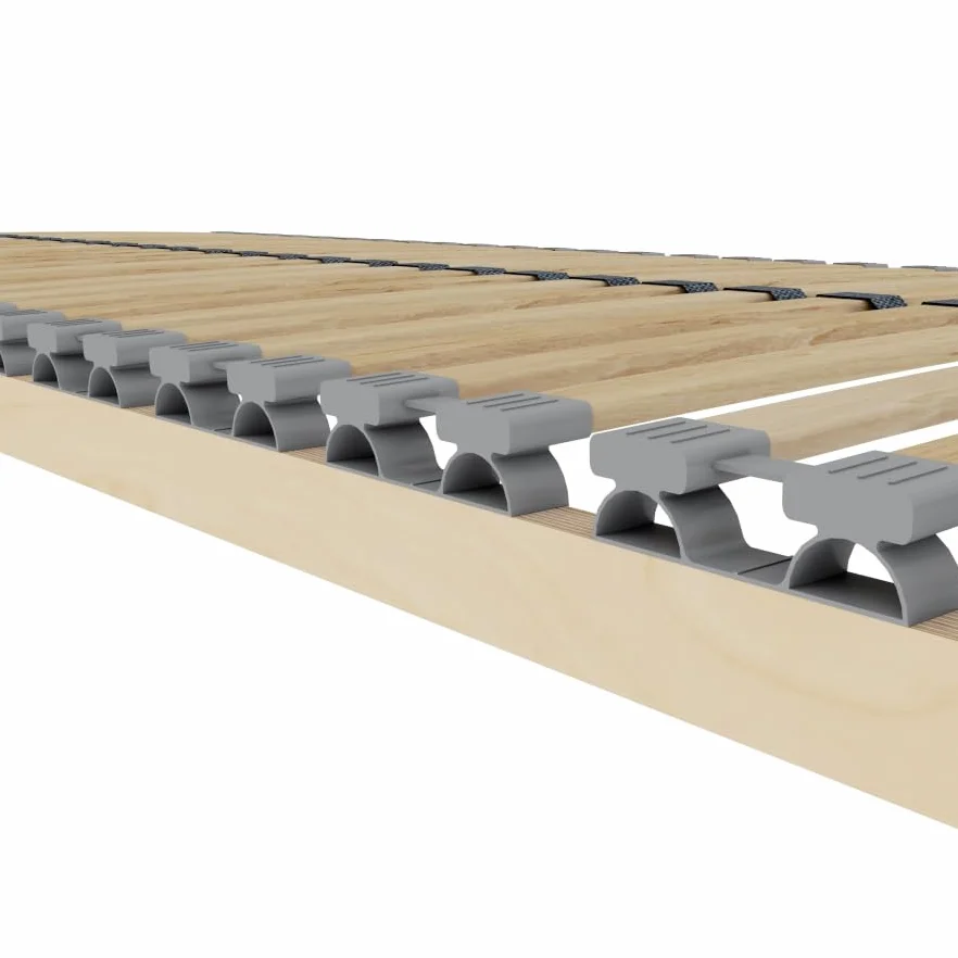 Stelaż do łóżka 180 x 200 cm podwójny 56 listew sprężynujących rama brzozowa obciążenie 200 kg