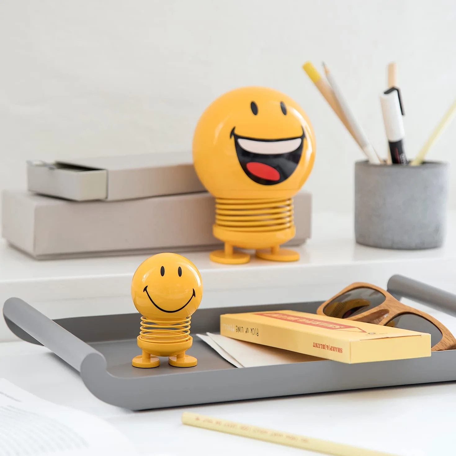 Hoptimist Smiley Hoptimist 4,5 x 5,6 x 6,6 cm S Yellow