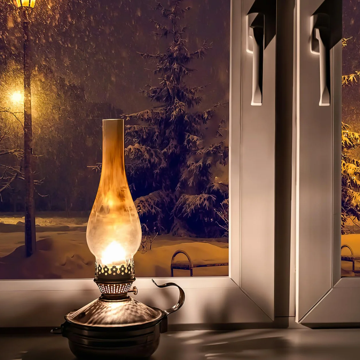 Iplusmile Lampa Olejowa - Cylinder Szklany, Klosz Zamienny Do Lampy Naftowej, Średnica Górna 3,8 cm, Dolna 5 cm