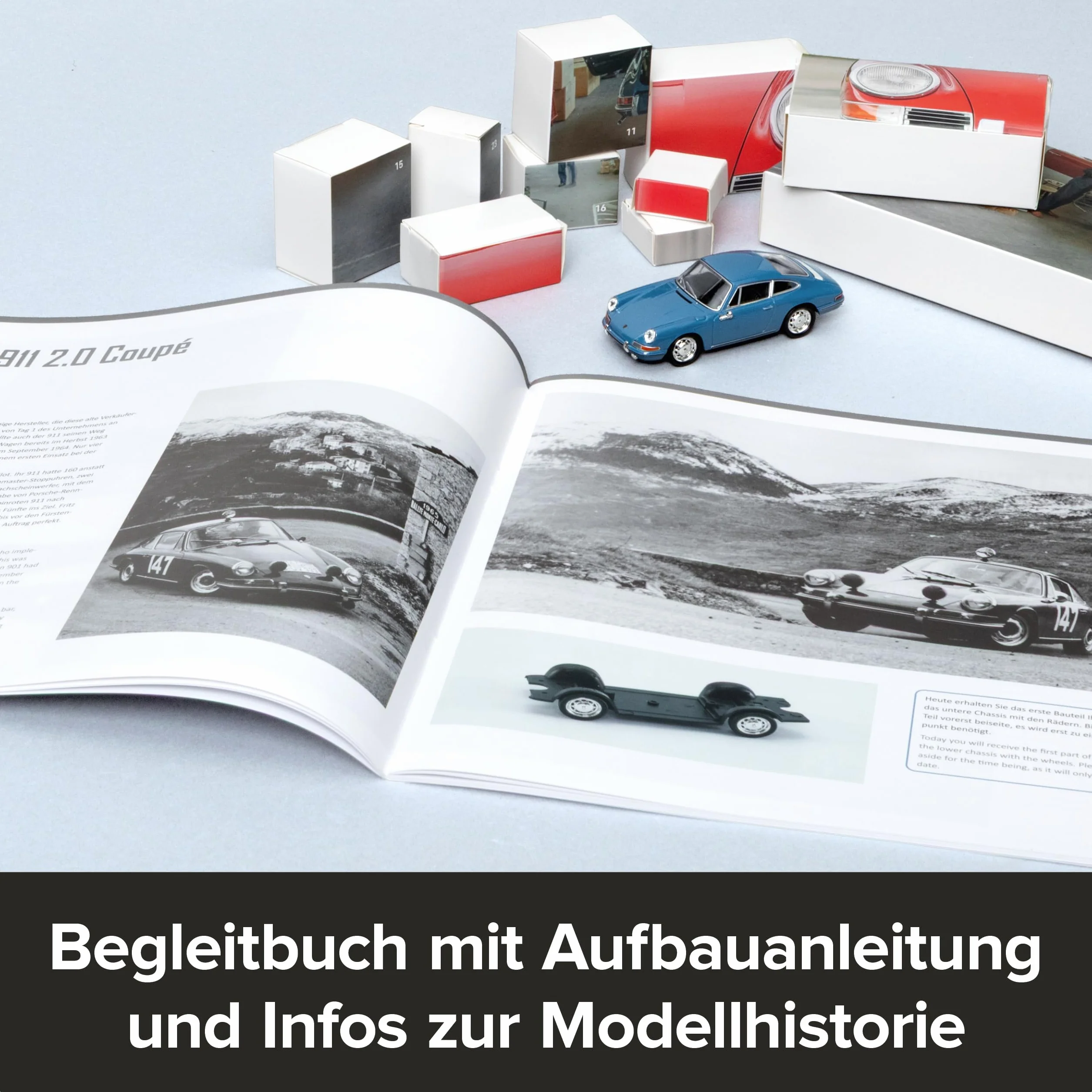 FRANZIS 67664 - Porsche 911 Adventskalender Emailleblau
