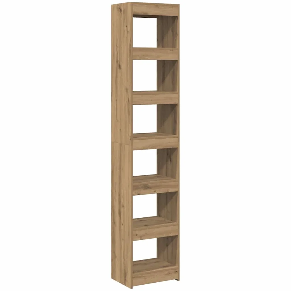 Générique Bibliotheque Bois Ingenierie 40x30x198 cm Chene | Półka etroite 40 cm, Szafka do przechowywania książek, do użytku jako separator, uchwyt ścienny w zestawie