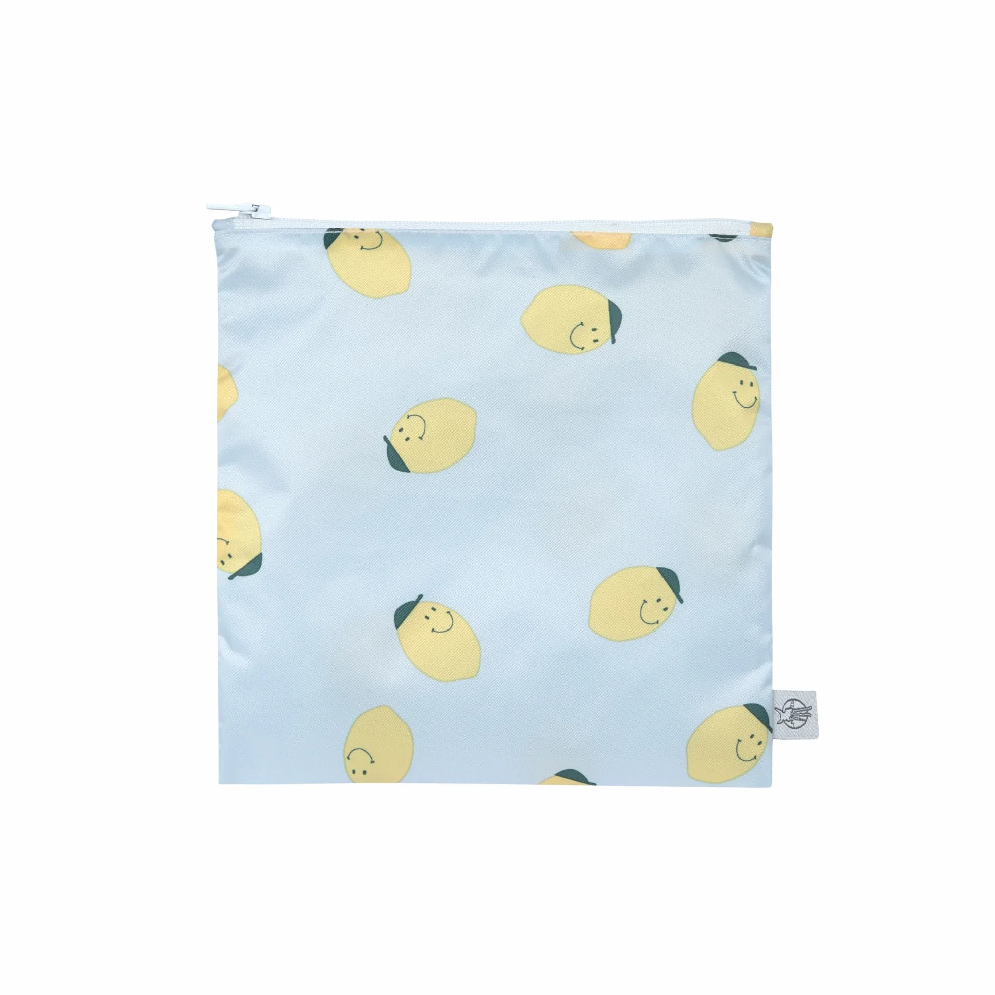 LÄSSIG Worek wielokrotnego użytku do przechowywania przekąsek 2 sztuki/torba na przekąski Happy Fruits Lemon