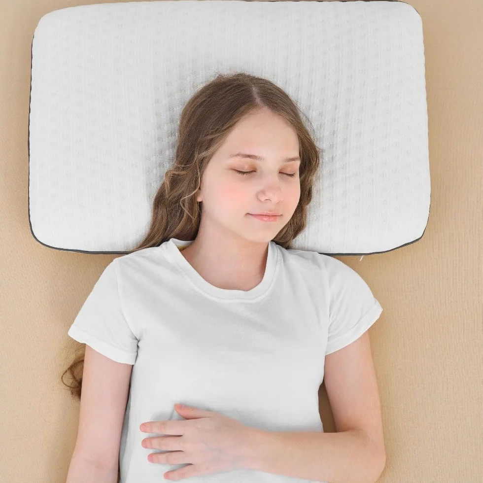 Poduszka dla chłopców i dziewczynek – ergonomiczna poduszka dla młodzieży z pianką memory – poduszka 40 x 60 cm idealna dla kobiet – poduszka pod głowę do spokojnego snu, w zestawie poszewka