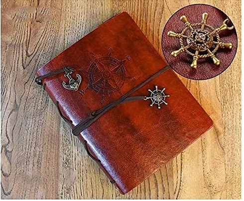 Album na zdjęcia pasek ze skóry PU DIY ręcznie wykonany album fotograficzny typ wklejania duża rodzinna podróż książka pamięci 21 x 28 cm (kolor: brązowy)