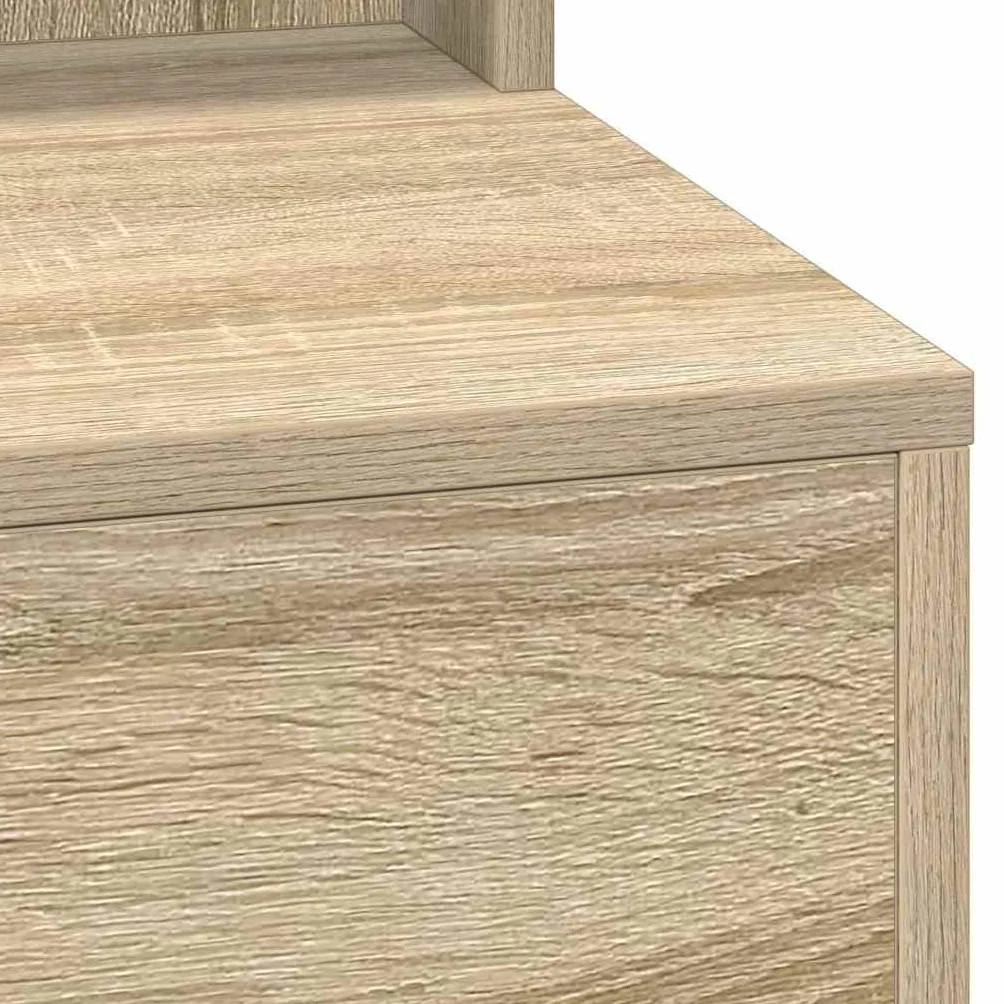 vidaXL Toaletka z lampkami LED w Sonoma Oak, 50x41x135 cm