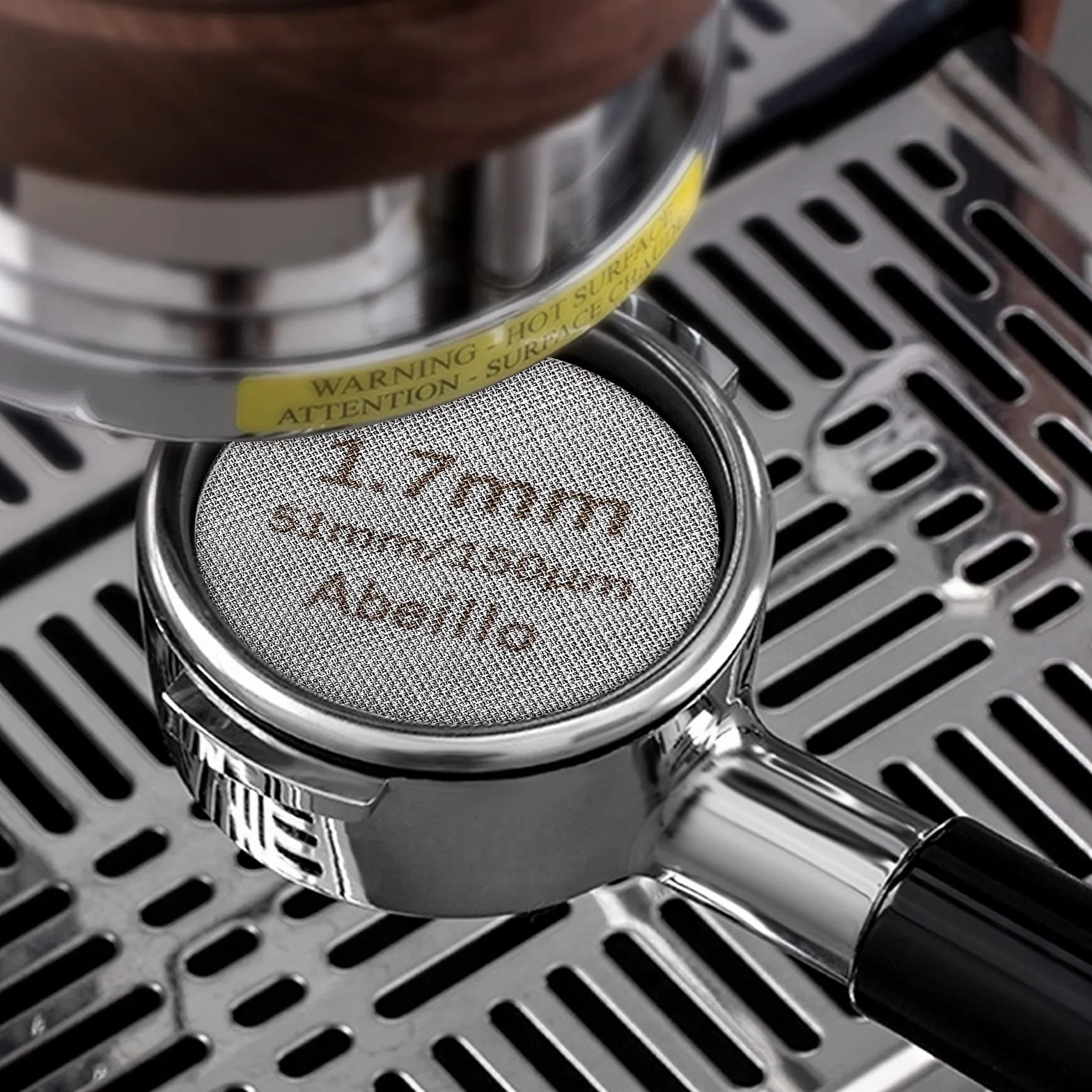 Abeillo Sitko do espresso, 51 mm, grubość 1,7 mm, 150 μm, filtr do kawy wielokrotnego użytku, dolne sitko prysznicowe do filtra espresso, stal nierdzewna 316 (51 mm)
