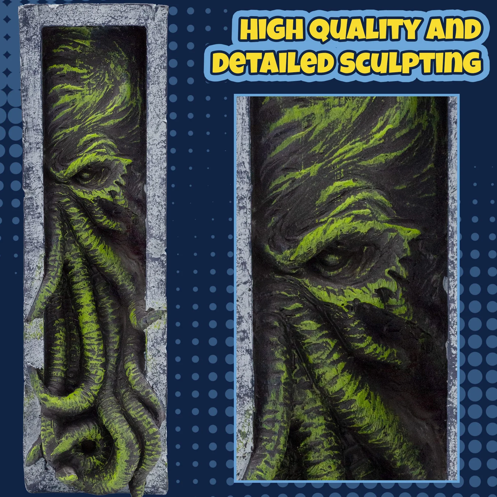 Toy Vault Cthulhu wkładka do regału, żywica podpórka podglądająca statuetka potwora Cthulhu