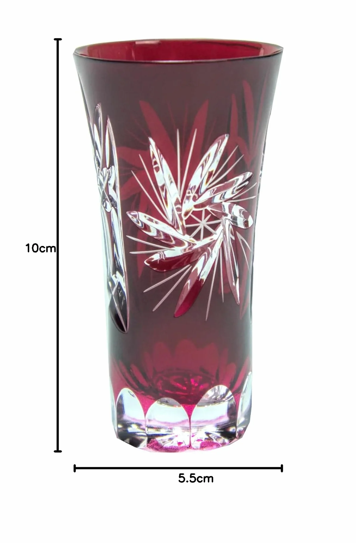 Uzo kryształowe szklanki – 50 ml – ręcznie wykonane kieliszki do likieru z grawerunkiem – eleganckie szklanki do digestifu, aperitif i ekskluzywnej dekoracji stołu – szlachetny prezent dla koneserów –
