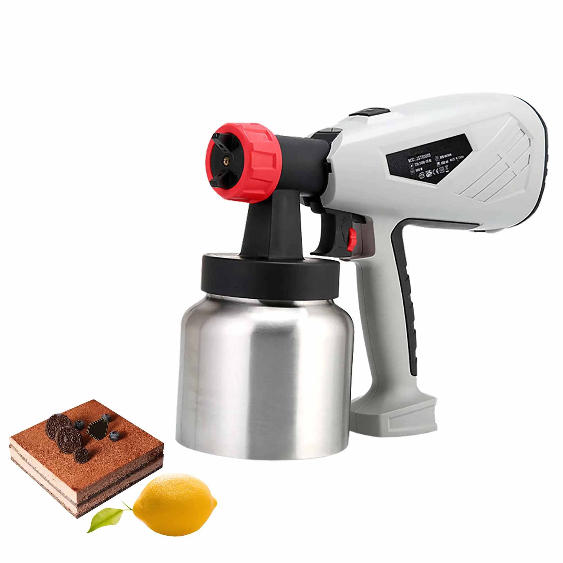 Pistolet Do Natryskiwania Czekolady Rzemiosło Artystyczne Dekorowanie Aerograf Ciasto Ciasto Decor Przenośny Mały Opryskiwacz Do Pieczenia Z Dyszą Natryskową Ze Stali Nierdzewnej Do Ciast I Deserów