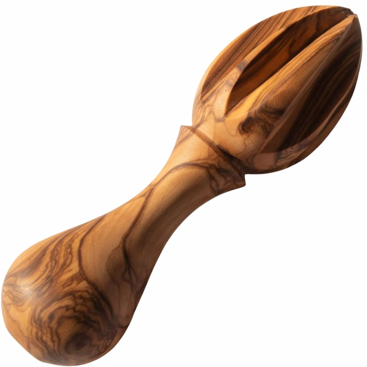 Holy Land Market wyciskarka do cytrusów, ręcznie rzeźbiona, twarde drewno oliwkowe, z etleem, 14 cm