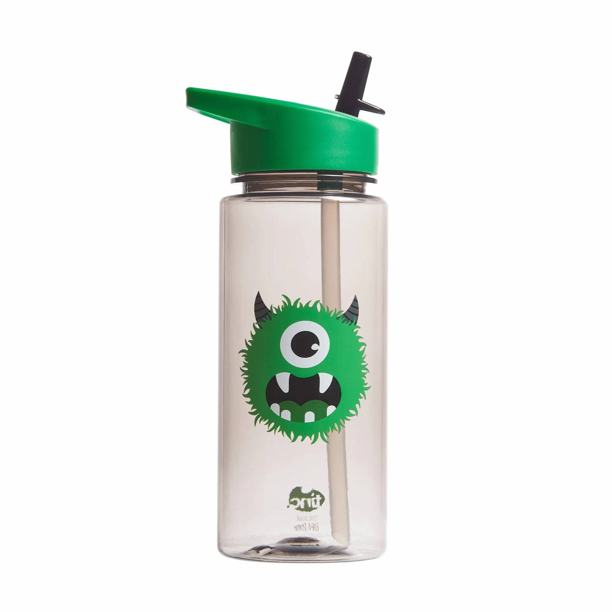 Tinc Green Camo 550 ml, szczelna butelka na wodę dla dzieci ze słomką, do szkoły i na wakacje, nie zawiera BPA