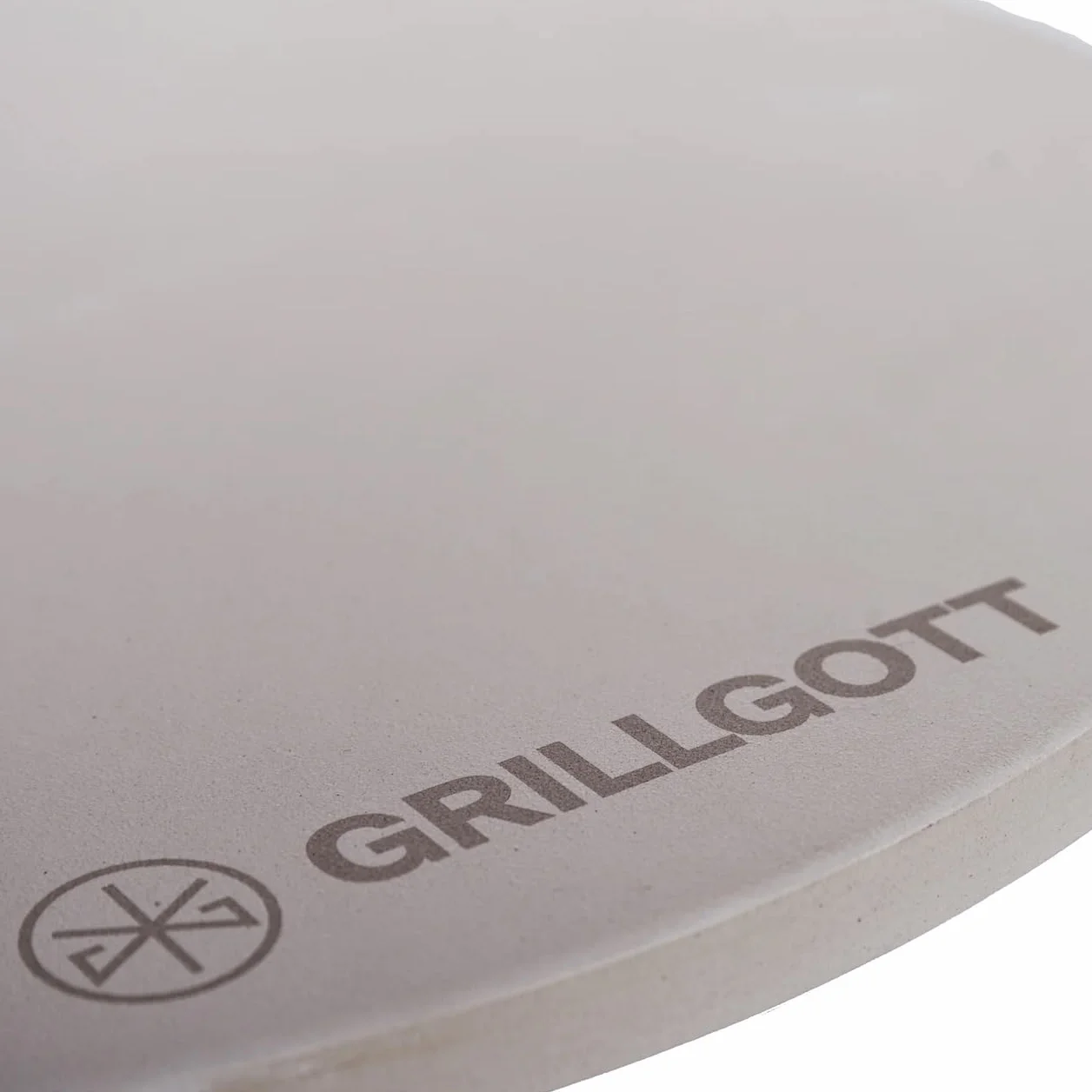 GrillGott - Kamień do pizzy do piekarnika i grilla gazowego – na chrupiące dno – kamień do pizzy o średnicy 38 cm z kordierytu do 900°C – magazynuje ciepło – pizza jak od Włocha, (GGP1041)