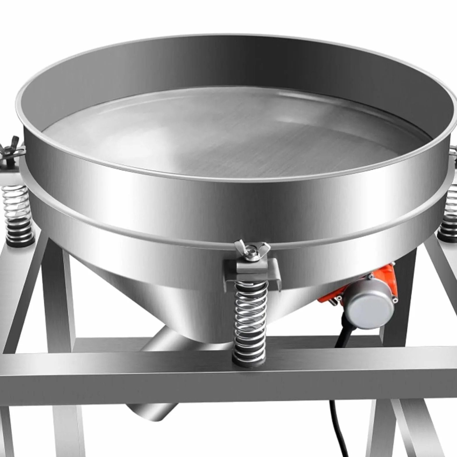 Elektryczna wytrząsarka sitowa, przesiewacz wibracyjny ze stali nierdzewnej do komercyjnego przetwarzania mąki i proszku