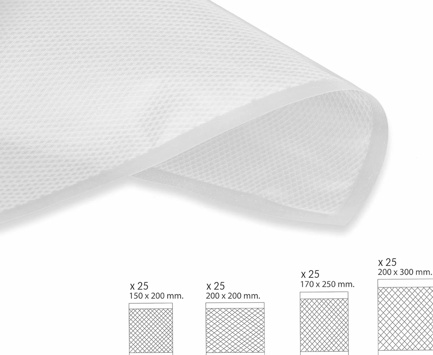 Worki próżniowe COMBO HAUS 4 rozmiary (100 sztuk)