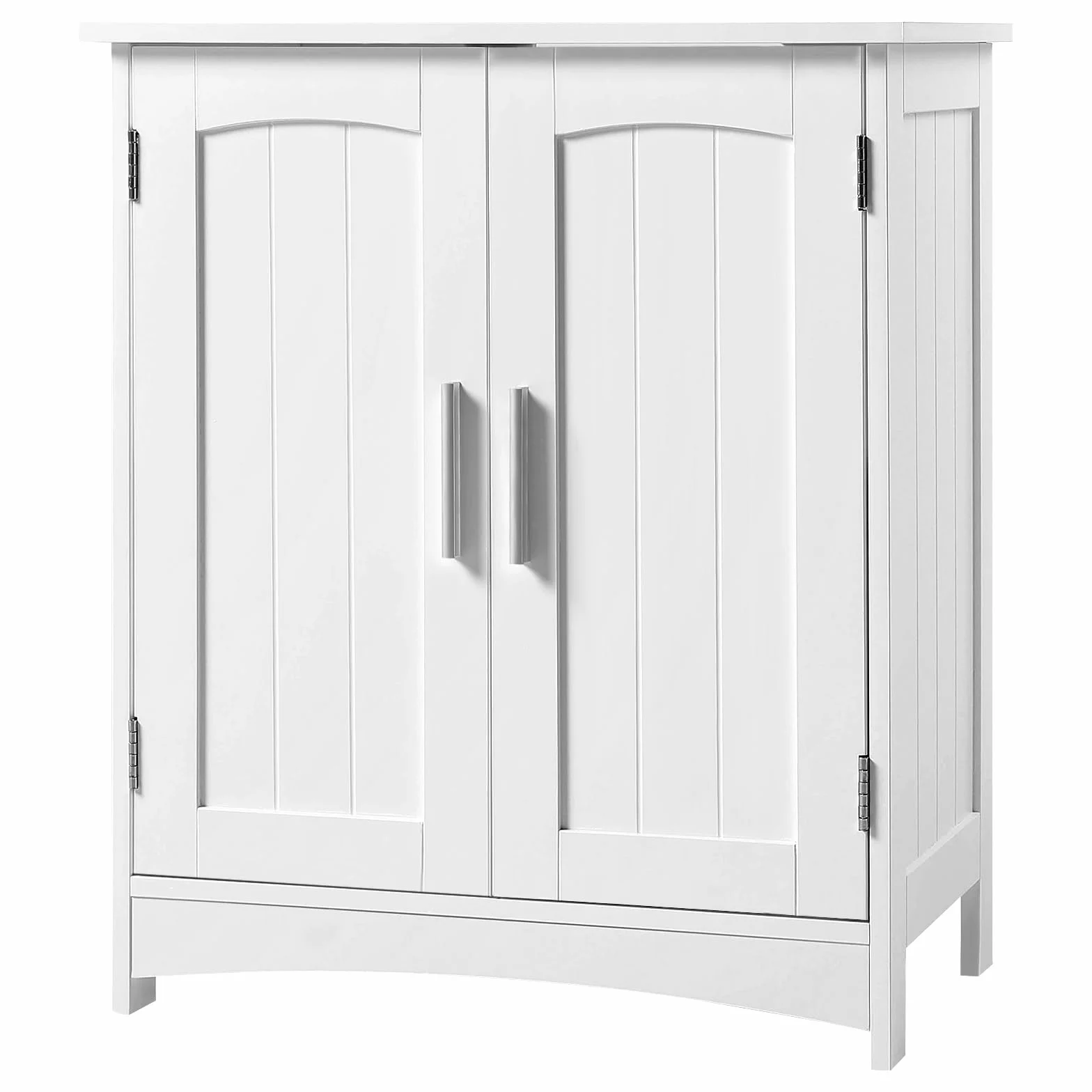 EUGAD Szafka pod umywalkę, szafka pod umywalkę, szafka łazienkowa z 2 drzwiami, regulowana półka, wolnostojąca, nowoczesna, 50 x 60 x 30 cm, biała