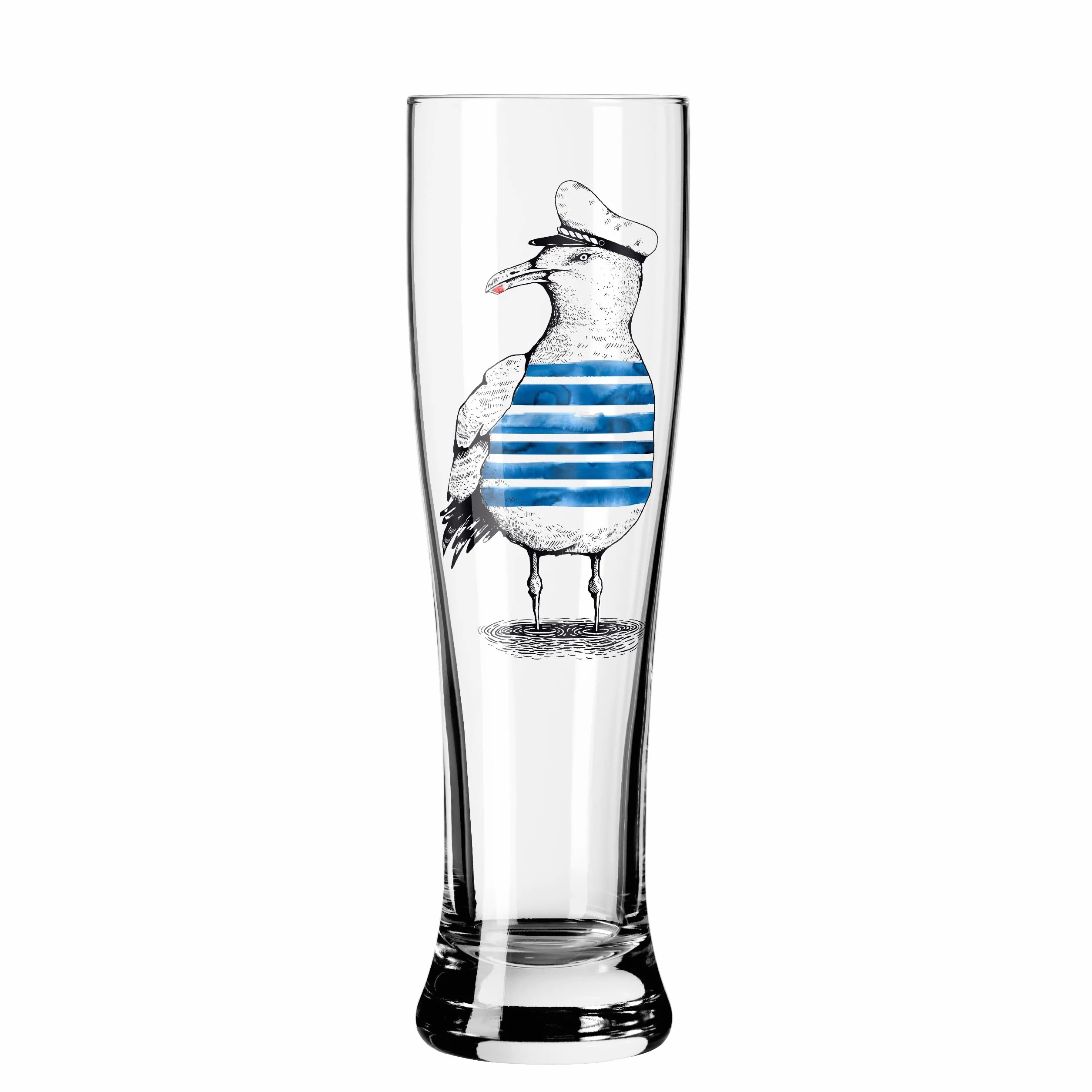 RITZENHOFF 3481007 Szklanki do piwa pszenicznego 500 ml - zestaw 2 szt. - seria czas przydatności zestaw nr 7, 2 sztuki z wielokolorowym nadrukiem cyfrowym