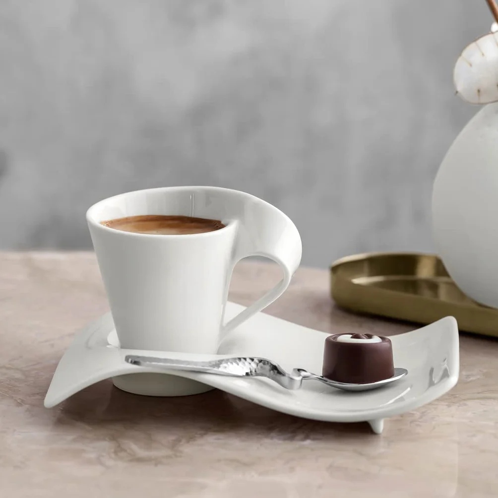 Villeroy & Boch New Wave Cafe Filiżanka do Espresso, Porcelana, Biała, 80 ml