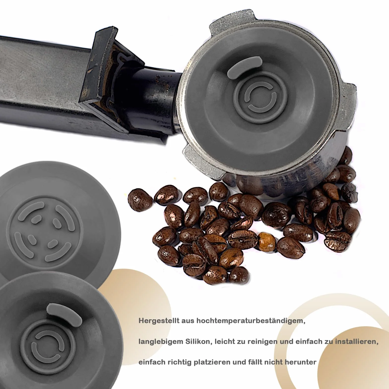Tarcza czyszcząca do zestawu czyszczącego Sage Breville Barista Express - gumowa czyszcząca uchwytu filtra, silikonowa tarcza ekspresów do kawy Barista Pro 54 mm
