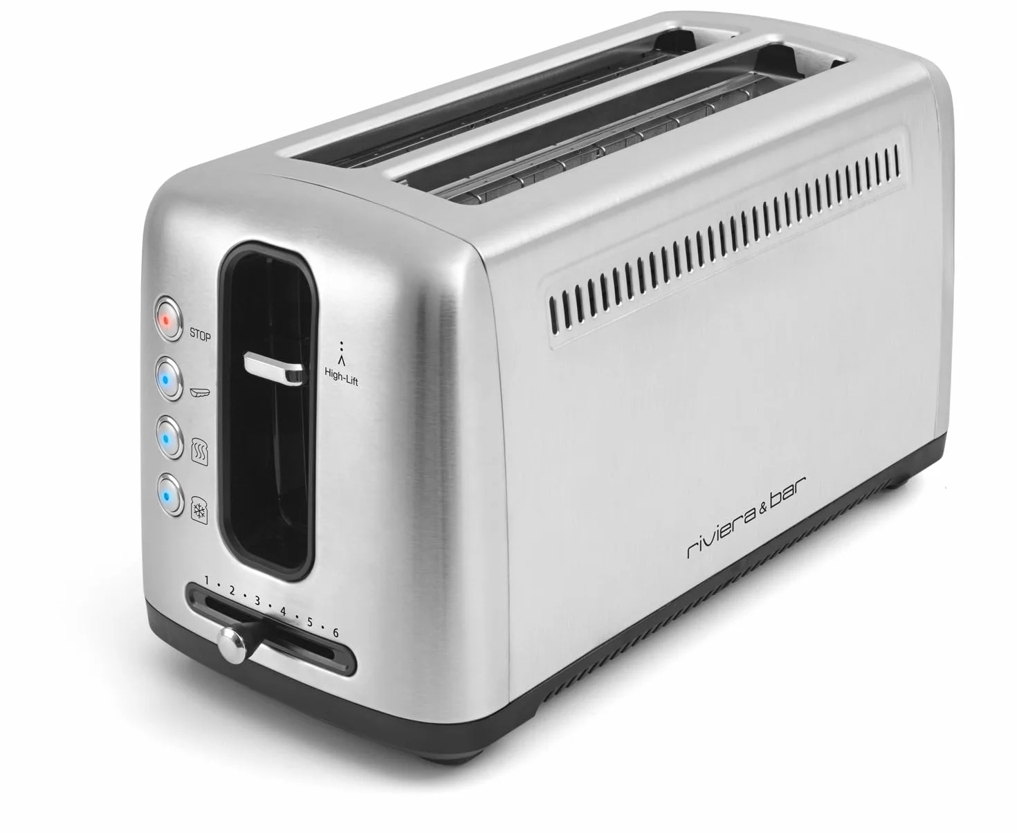 Riviera & Bar GP540A toster, 2 otwory, bardzo długi, stal nierdzewna