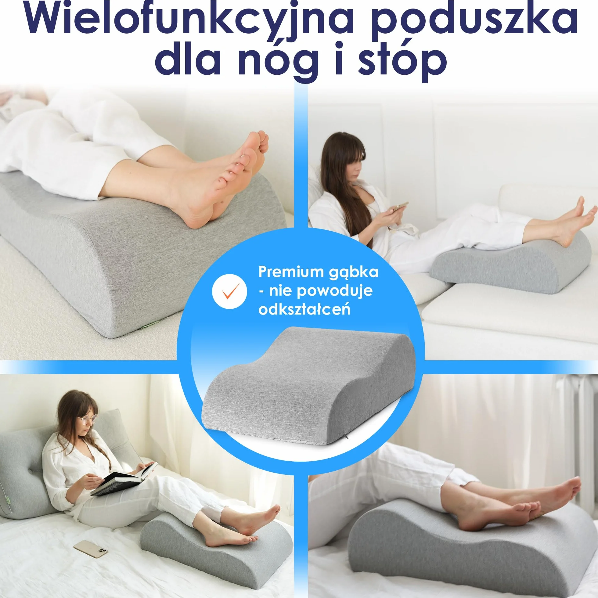 Poduszka Outdoor Na Krzesło Ogrodowe 40x40 cm Gruba Pianka Memory Antypoślizgowa OEKO-TEX Zestaw 2/4 Sztuk