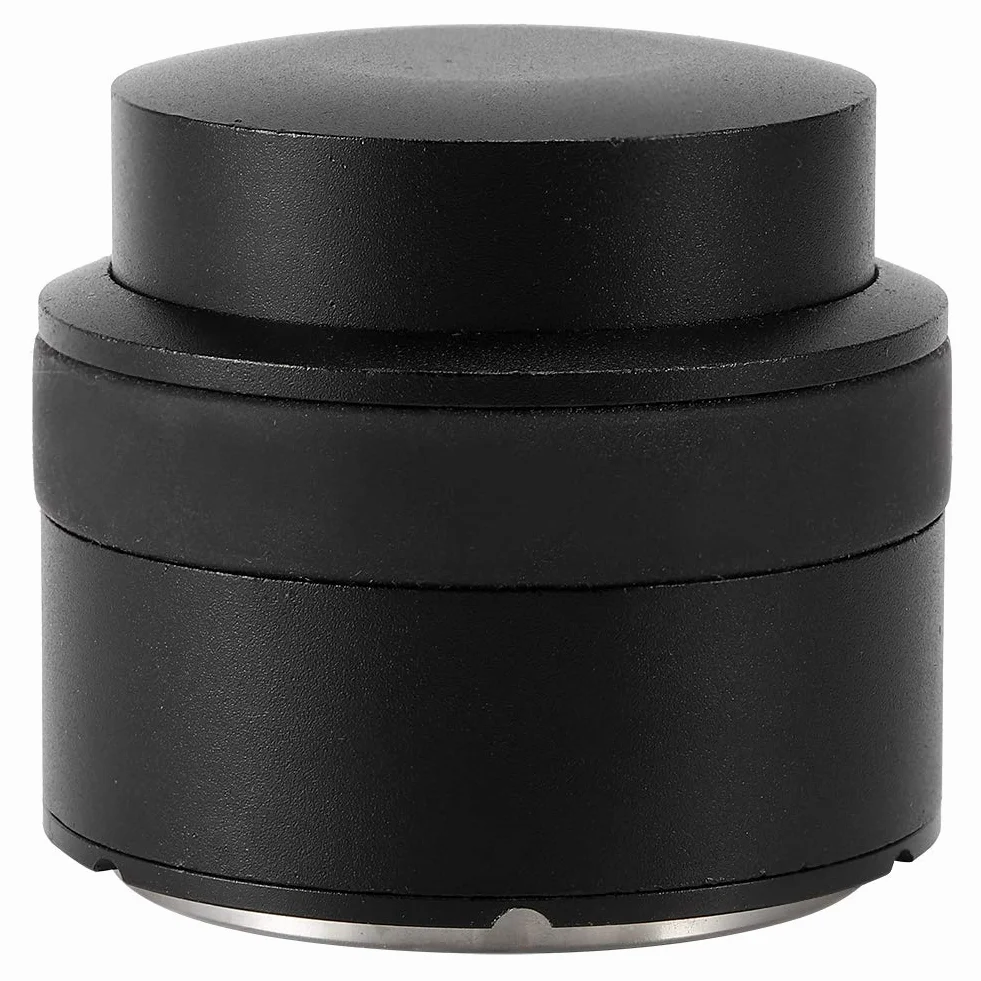 Dystrybutor ubijaka do kawy ze stali nierdzewnej 51 mm Narzędzie do poziomowania Premium Akcesoria baristyczne do kawiarni w domowym biurze Czarny aluminium Stal nierdzewna 461g