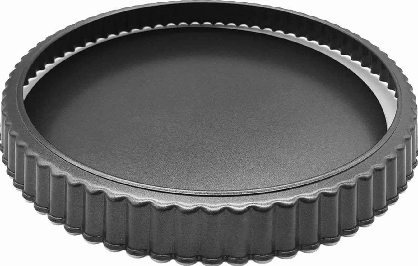 LATRAT Forma do tarty 28 cm patelnia Quiche z wyciąganym dnem powłoka nieprzywierająca