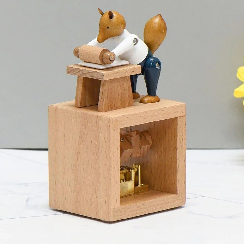 Wind Up pozytywka drewniane pudełko drewniane rzemiosło retro prezent urodzinowy vintage akcesoria do dekoracji wnętrz