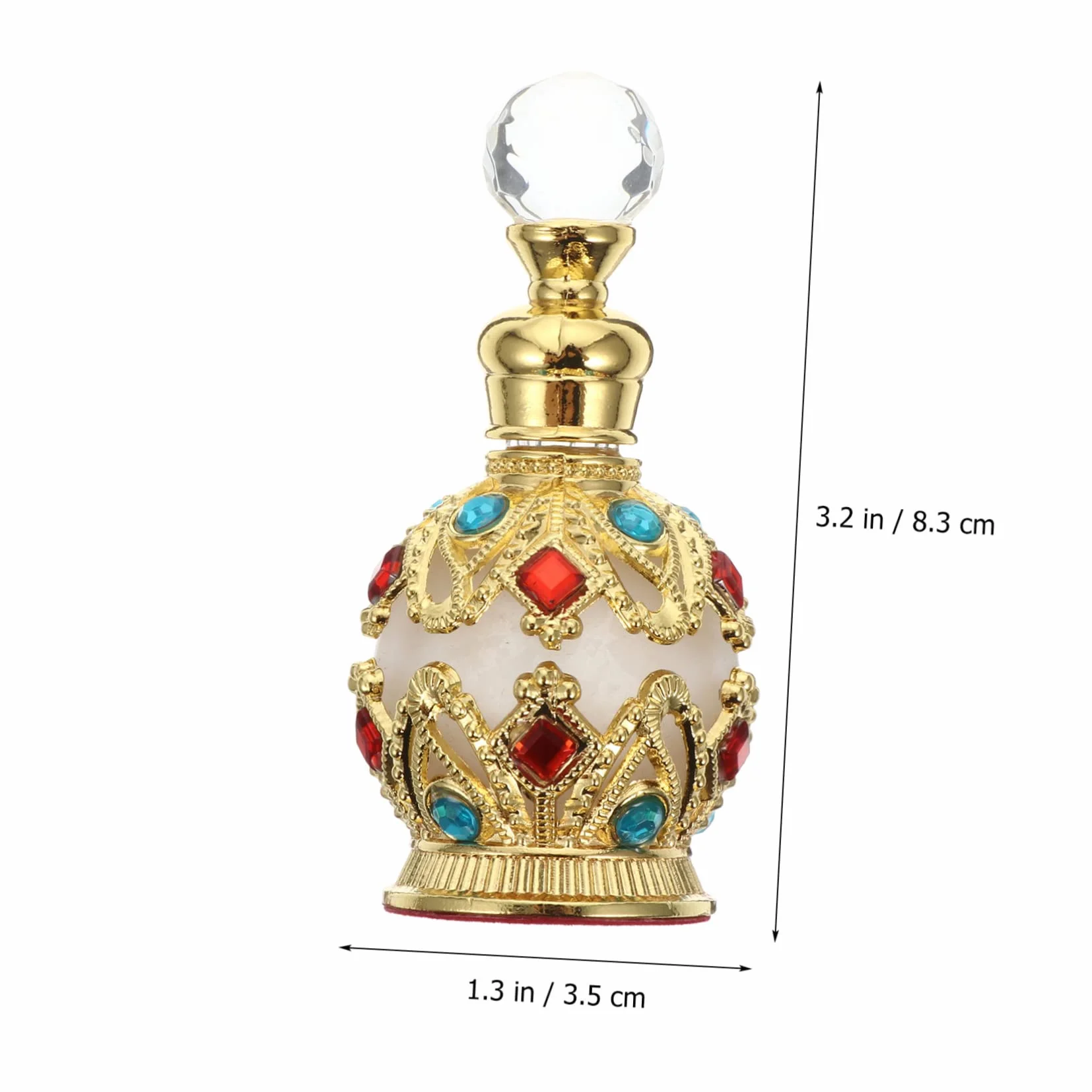 Mipcase Elegancki Złoty Flakon Perfum Pusty Szklany Wkład Diamentowy Do Ponownego Napełnienia