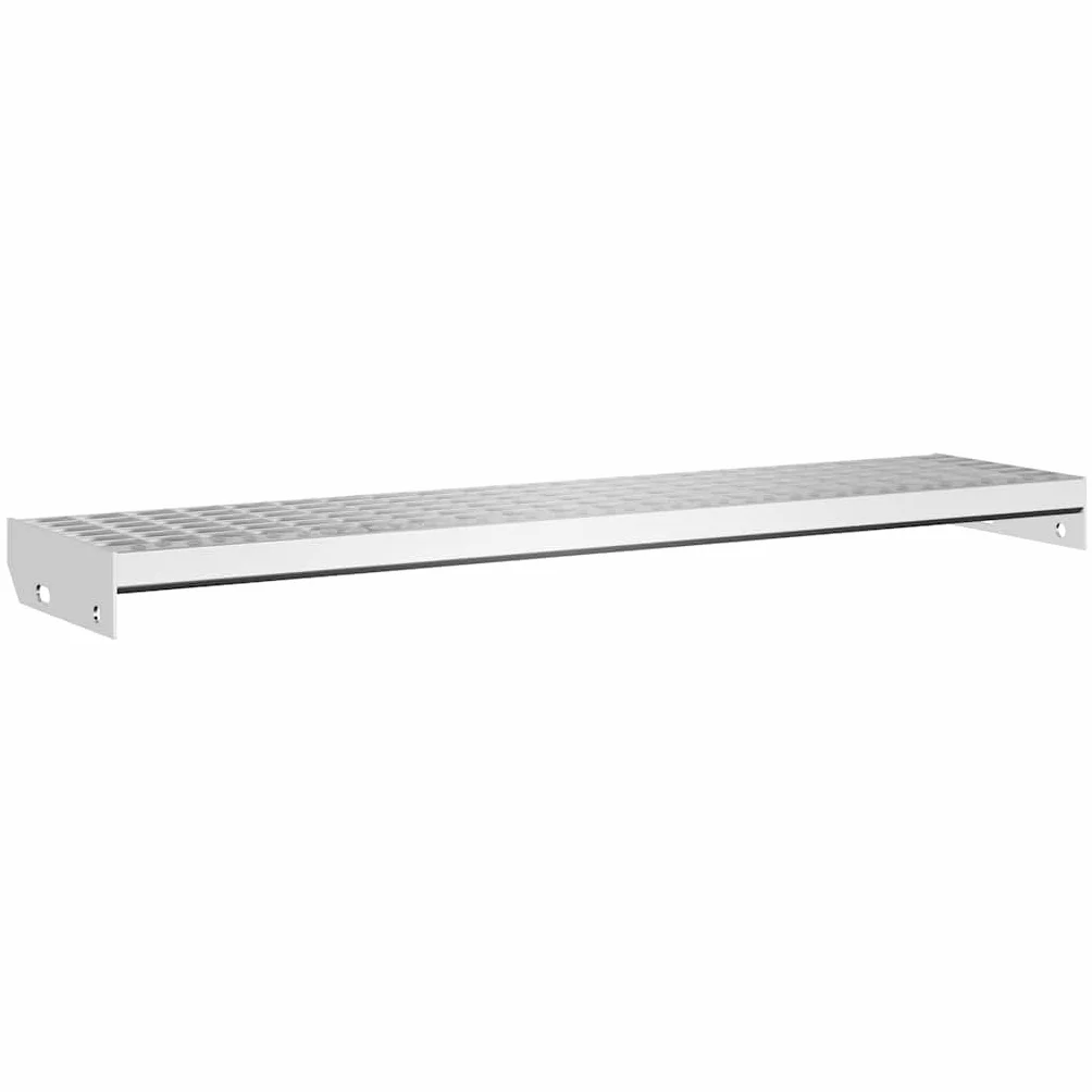 Hothingwell Schody Kraty schodowe 100x24x7 cm Stal ocynkowana | Antypoślizgowy, do użytku wewnątrz na zewnątrz, zintegrowany drenaż, 1 sztuka