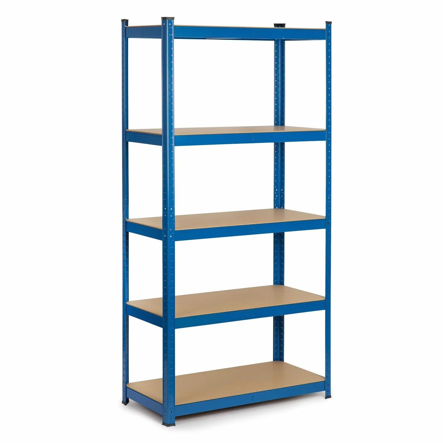 Humberg Półka garażowa metalowa Obciążenie do 875 kg 5 półek 30 x 90 x 180 cm Niebieski
