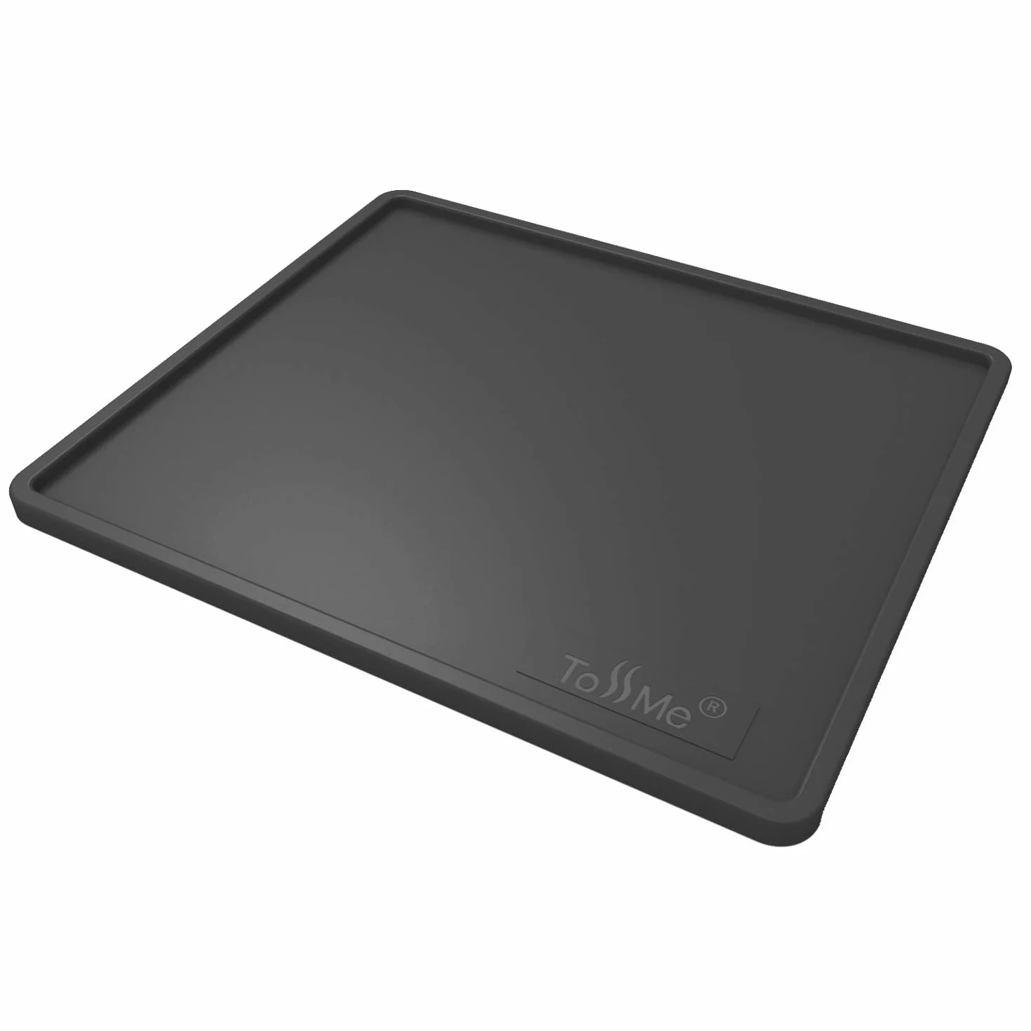Mata gumowa klasy spożywczej - 15 x 18 cm silikonowa mata do ubijania kawy do portafiltra - czarna TM-CO05