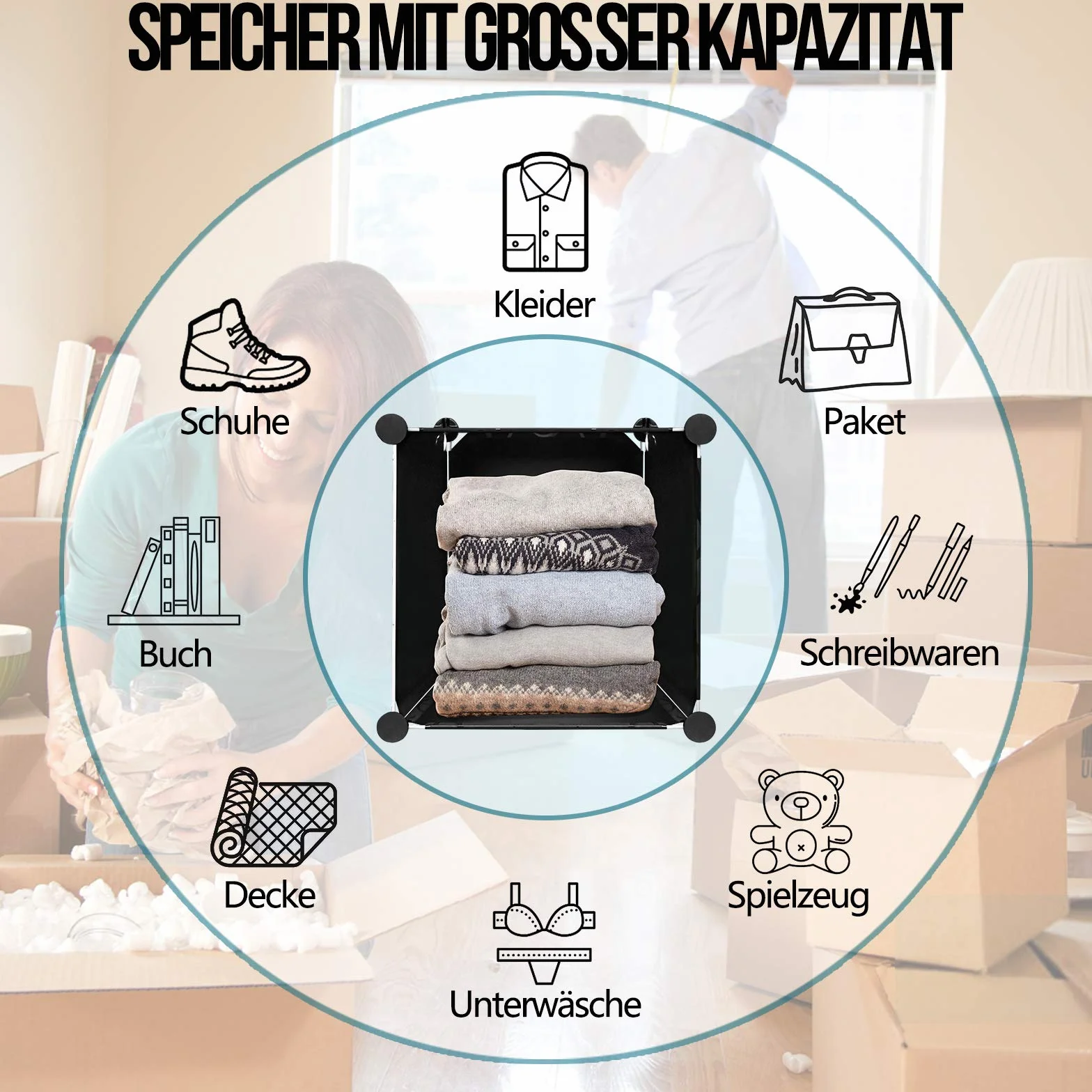 Froadp Szafa na ubrania z tworzywa sztucznego, system regałów, przenośna garderoba z 12 półkami, system regałów wtykowych, szafka na buty z drzwiami, szafa do sypialni, na ubrania, książki, zabawki