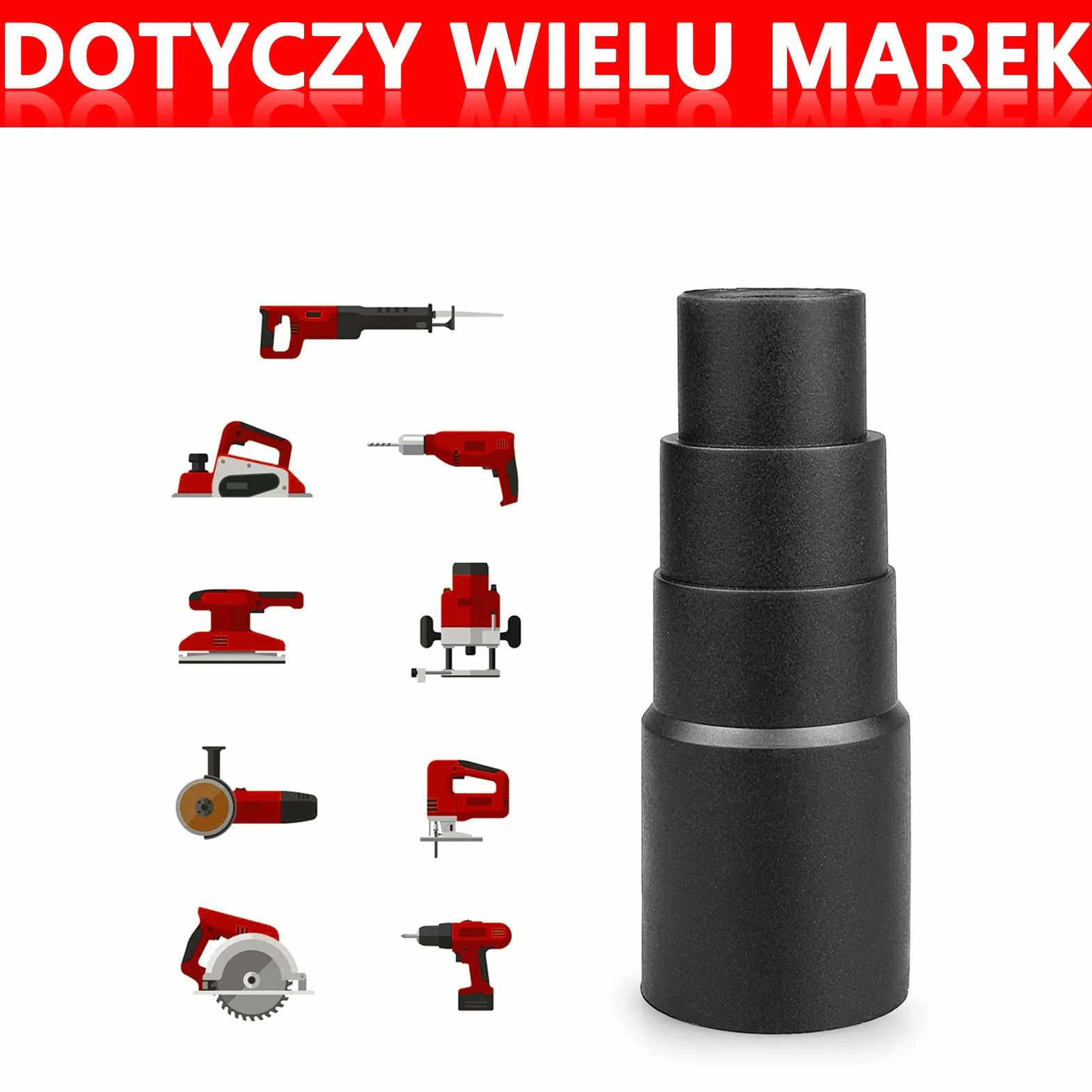 Adapter do Odkurzacza Bosch Makita Kärcher 21-41 mm